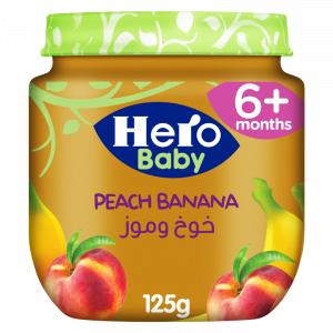 HERO BABY PEACH BANANA JAR 125 GM